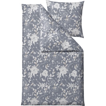 Södahl Спално бельо Garden Bloom с калъфка за възглавница 80 x 80 cm 155 x 220 см сиво (14787)