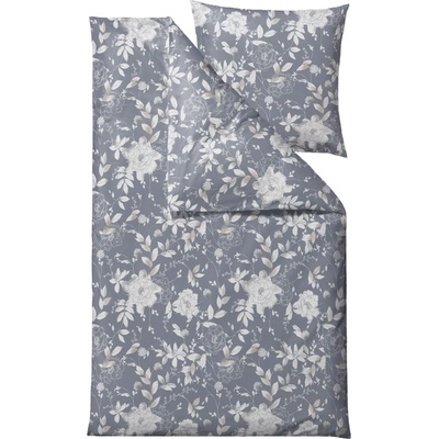 Södahl Спално бельо Garden Bloom с калъфка за възглавница 80 x 80 cm 155 x 220 см сиво (14787)