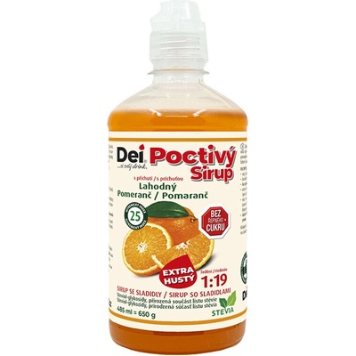 DeiSirup Poctivý Sirup pomeranč 485 ml