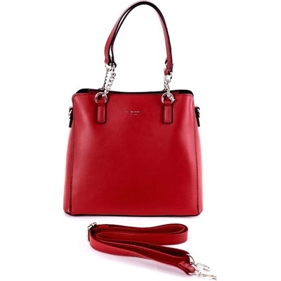 David Jones malá tříoddílová kabelka do ruky CM6283 červená