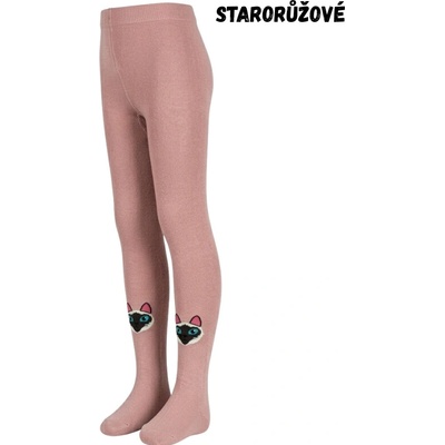 Dívčí punčocháče starorůžové kočička Aura.Via GHN6773