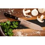 Satake Кухненски нож - SATAKE - Япония - японска стомана MVS10cob - ламинат дамаск - Santoku - 170mm