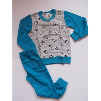 Smaragd chlapecké pyžamo Oči šedá