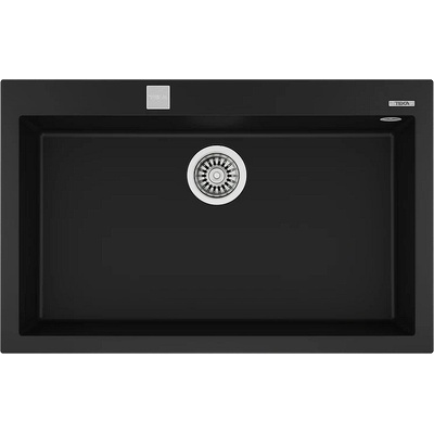 Teka Гранитна мивка, авт. клапан, за шкаф 80 см, ForSquare 72.40 TG ЧЕРНА (М.1025.ЧЕ)
