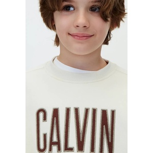 Calvin Klein суичър за деца с памук (LVCKFJB31B.9BY2)