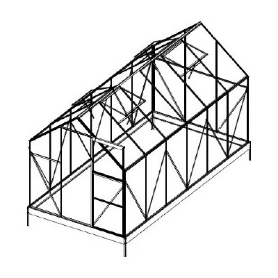 Lanit Plast náhradní prosklení pro skleník LANITPLAST PLUGIN 6x12 PC 4 mm LG3055