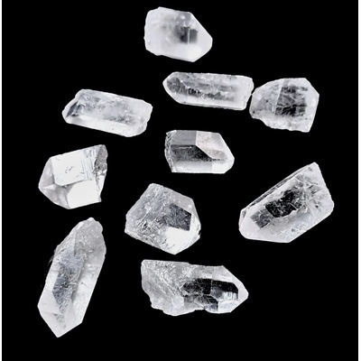 Křišťál špičky maličké vel. cca 1,5 -2cm