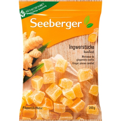 Seeberger Захаросан джинджифил на парчета - 200 г