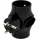 Elgotech Plug trimmer 2-socket with/u + 1-socket b/u R-201-2