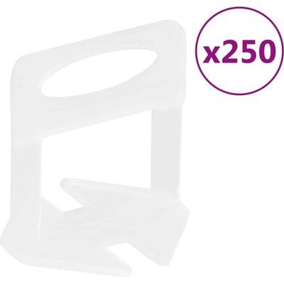 vidaXL Щипки за нивелиране на плочки, 250 бр, 1, 5 мм (155273)