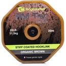 RidgeMonkey šňůra RM Tec Stiff Coated Hooklink Hnědá 20m 25lb