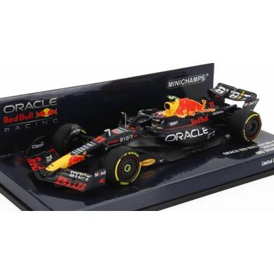 MINICHAMPS RED BULL F1 RB19 TEAM ORACLE RED BULL RACING N 11 4th ABU DHABI GP 2023 SERGIO PEREZ MATT BLUE 1:43