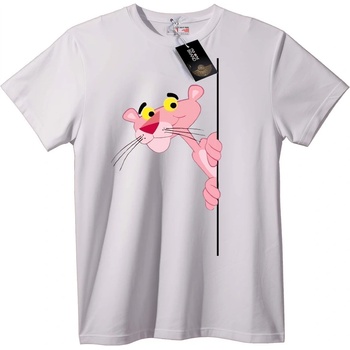 NOONEBRAND Тениска Pink Panther надничащ - M, Black