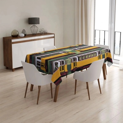 Sablio Obrus Lisabonské historické električky Zelený Pattern 130x170 cm