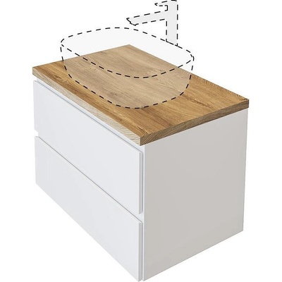 Triano Шкаф долен, Версо, 70 cm, 5414, без умивалник (71092)