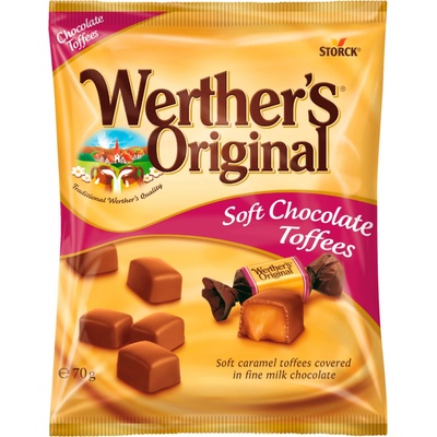 Storck Werther's Original měkké karamely v mléčné čokoládě 70 g