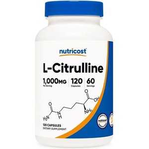 Nutricost Мускулна маса - Л-Цитрулин (L-Citrulline), 1000 mg/120 капсули Nutricost (00849 (070201) NC)