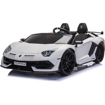 ROLLZONE Lamborghini Aventador 24V - Детска акумулаторна кола, Бяла, EVA гуми (SX2028-white)