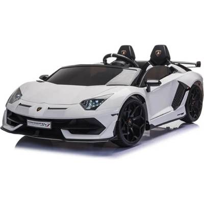 ROLLZONE Lamborghini Aventador 24V - Детска акумулаторна кола, Бяла, EVA гуми (SX2028-white)