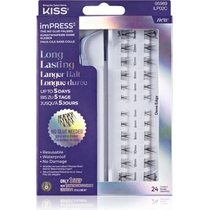 KISS imPRESS LongLasting самозалепващи се мигли на снопчета 20 бр
