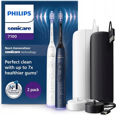 Philips Sonicare 7100 Duo White + Navy Blue HX7429/01