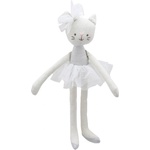 The Puppet Company Парцалена кукла Котка, в бяло, серия Танцьорите на Wilberry, 35 см (WB004125)