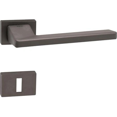TUPAI kování TI - JUNIOR - RT 4140RT zamak madlo fix/klika pravá + PZ rozety 52x52mm T - Titan (141) 8584138404791