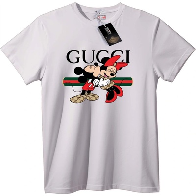 NOONEBRAND Тениска Gucci Mickey Minnie - 6XL, White