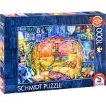 Schmidt Spiele Пъзел Schmidt от 1000 части - Комфортна бърлога (59742)