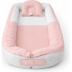 Babyhome Бебешко гнездо с 3d дишаща мембрана и възглавничка Цвят РОЗОВ
