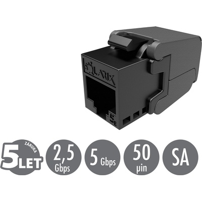 Samorezný keystone Solarix CAT5E UTP SXKJ-5E-UTP-BK-SA 25286701