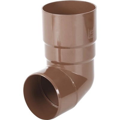Bryza Koleno svodu 89° Ø 90 mm plast RAL 8017 hnědé