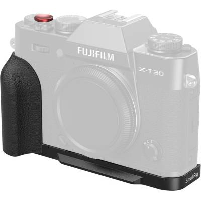 SMALLRIG 5663 L-Shaped Mount Plate s Silicone Handle pre FUJIFILM X-T30 / T30 II / T30 III Black