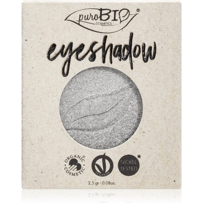 puroBIO cosmetics Compact Eyeshadows сенки за очи пълнител цвят 23 Silver 2, 5 гр