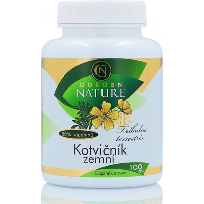 Golden Nature Kotvičník zemní 90% saponinu 100 kapslí