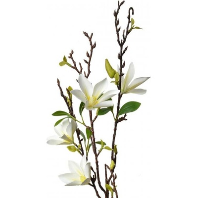Velká umělá květina bílá magnolie hvězda – 84 cm