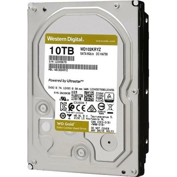 Image 1 of Western Digital WD Gold 3.5 10TB 7200rpm 256MB SATA3 (WD102KRYZ)