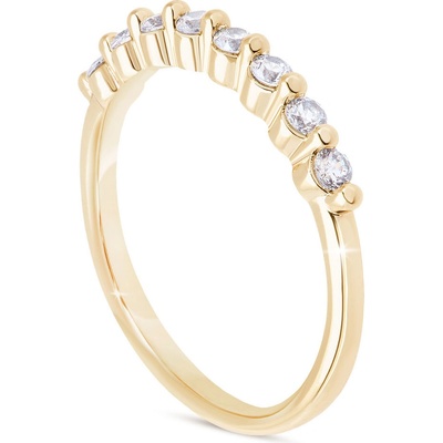 Biju pozlacenný prstýnek se zirkony 4000421