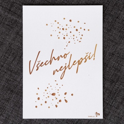 Lovelu Kartička Všechno nejlepší - Supernova
