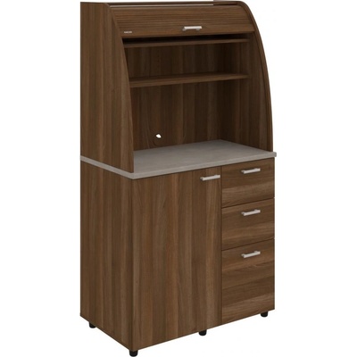 OFFICE PRO HOBIS kuchyň s dřezem, baterií a lednicí, pravá - KU 2 3 P