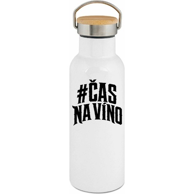 123TRIKO termoska Čas na víno černá 500 ml