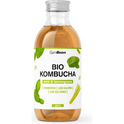 GymBeam BIO Kombucha mäta & citrónová tráva 330 ml