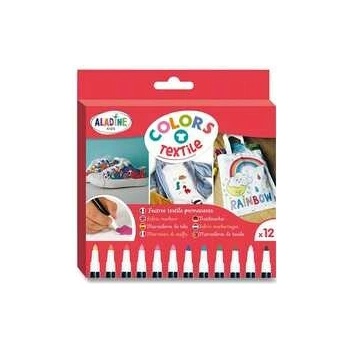 Aladine Textile Colors popisovač 12 barev