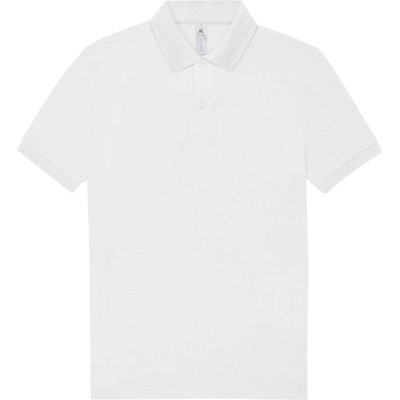 B&C My Polo 210 Piqué polo tričko biele