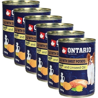 Ontario Calf with Sweetpotato and linseed oil 6 x 400 g