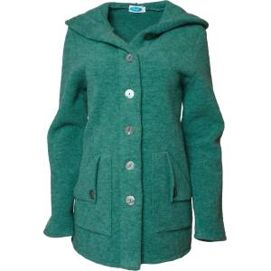 Reiff Дамско вълнено яке Reiff Women's Mona Wool Fleece Hooded Jacket Merino jacket - Sage (105-2609-0413)