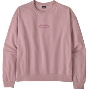 Patagonia Дамски пуловер Patagonia Women's 95 Oval Logo Daily Crew Jumper - Quiet Violet - размер XXL (117-3592-0116)