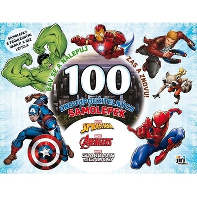 Bav sa a nalepuj zas a znova! Marvel 100 samolepiek