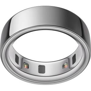 OURA Ring 4 - Silver - Size 6 - Smart Ring | First measure with Oura Ring 4 Sizing Kit | Sleep Tracking Wearable - Heart Rate - Fitness Tracker - Up to 8 days battery life - JZ90-54217-06 (JZ90-54217-06)
