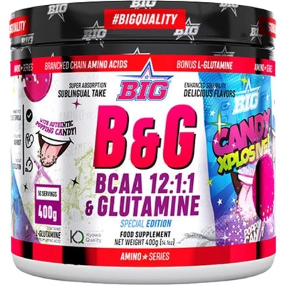 BIG B&G BCAA's 12: 1: 1 with Glutamine [400 грама] Бонбони